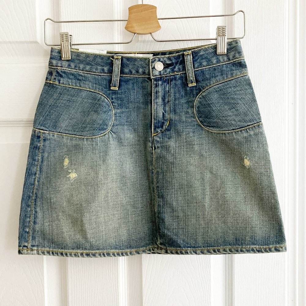 Paper Denim & Cloth Mini Jean Skirt NWT Size 24